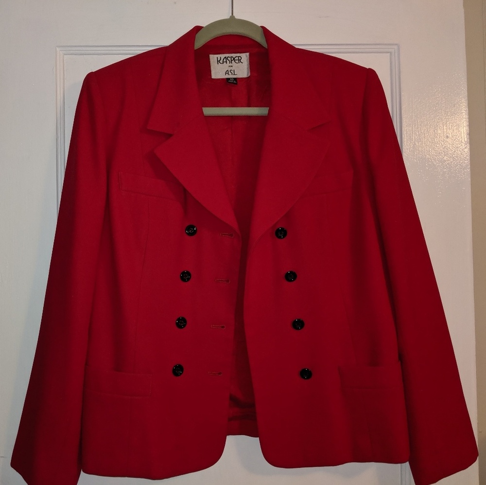 Red blazer